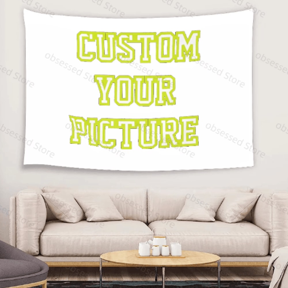 Custom Boho Mandala Tapestry Personalized Wall Hanging With Photo Print Decor 6