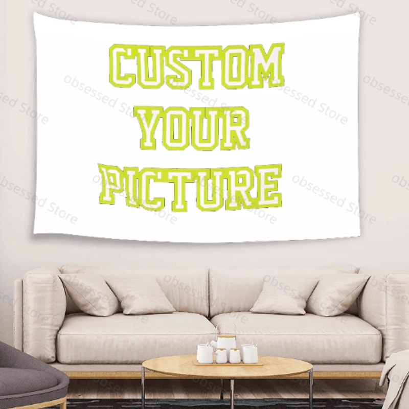 Custom Boho Mandala Tapestry Personalized Wall Hanging With Photo Print Decor 6