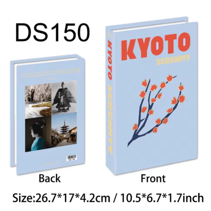 Travel Series Fake Book Decor Ibiza Capri Decorative Storage Book Box For Coffee Table 3