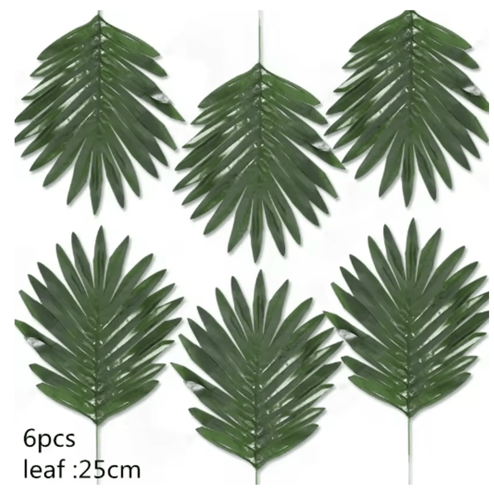 Artificial Palm Leaves Gold Green Turtle Leaf Decor For Wedding Home Styling 10