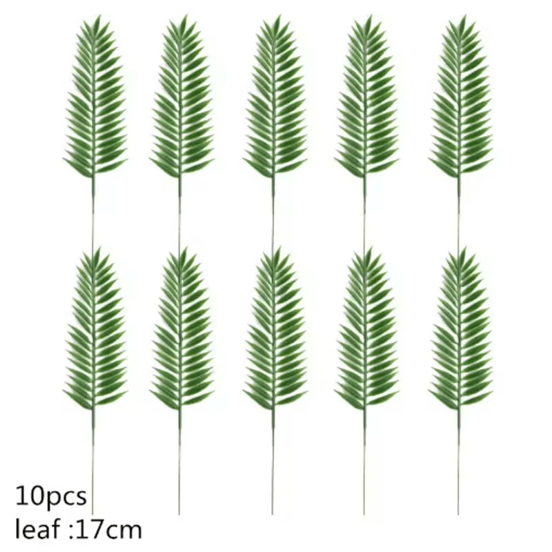 Artificial Palm Leaves Gold Green Turtle Leaf Decor For Wedding Home Styling 11