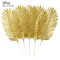 Artificial Palm Leaves Gold Green Turtle Leaf Decor For Wedding Home Styling 5
