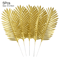 Artificial Palm Leaves Gold Green Turtle Leaf Decor For Wedding Home Styling 5