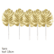 Artificial Palm Leaves Gold Green Turtle Leaf Decor For Wedding Home Styling 18
