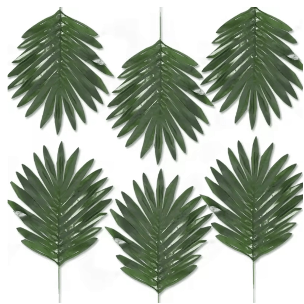 Artificial Palm Leaves Gold Green Turtle Leaf Decor For Wedding Home Styling 20