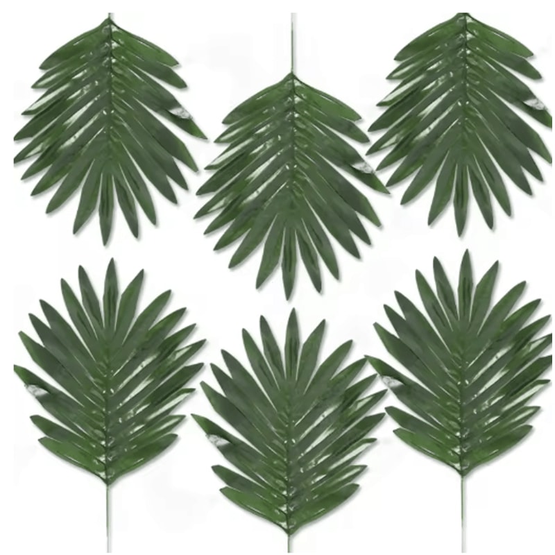 Artificial Palm Leaves Gold Green Turtle Leaf Decor For Wedding Home Styling 20