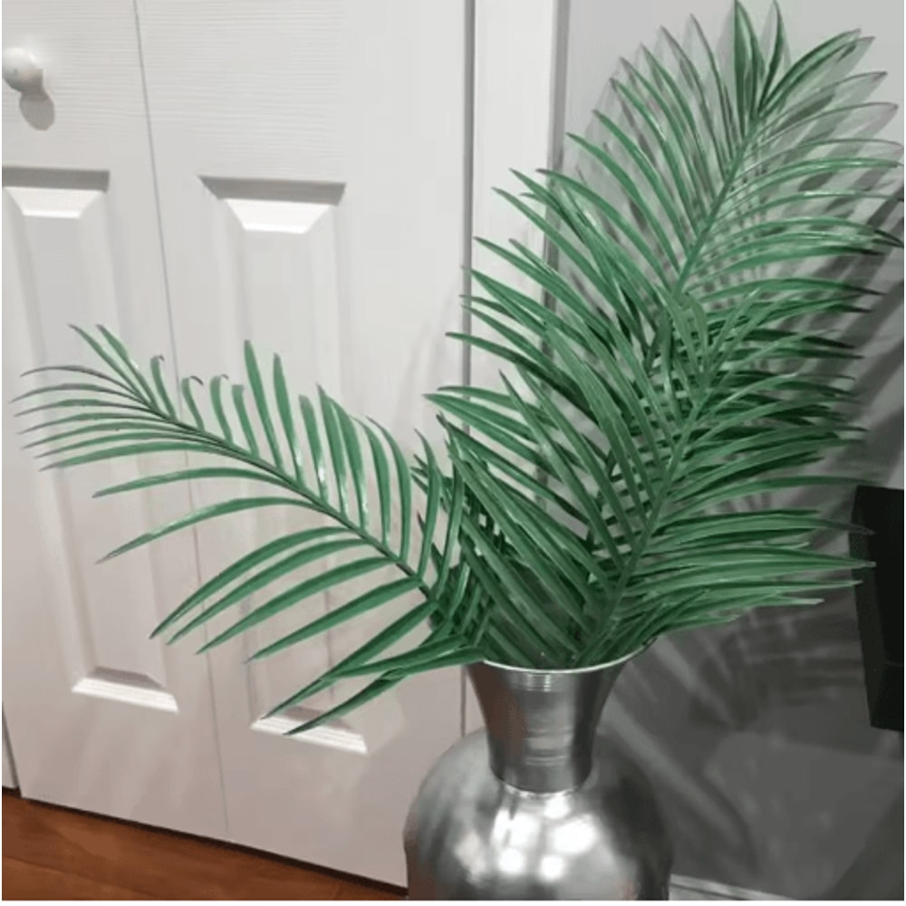 Artificial Palm Leaves Gold Green Turtle Leaf Decor For Wedding Home Styling 23