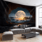 Forest Moon Tapestry Tranquil Cave Scenery Boho Wall Hanging For Bedroom Living Room 2