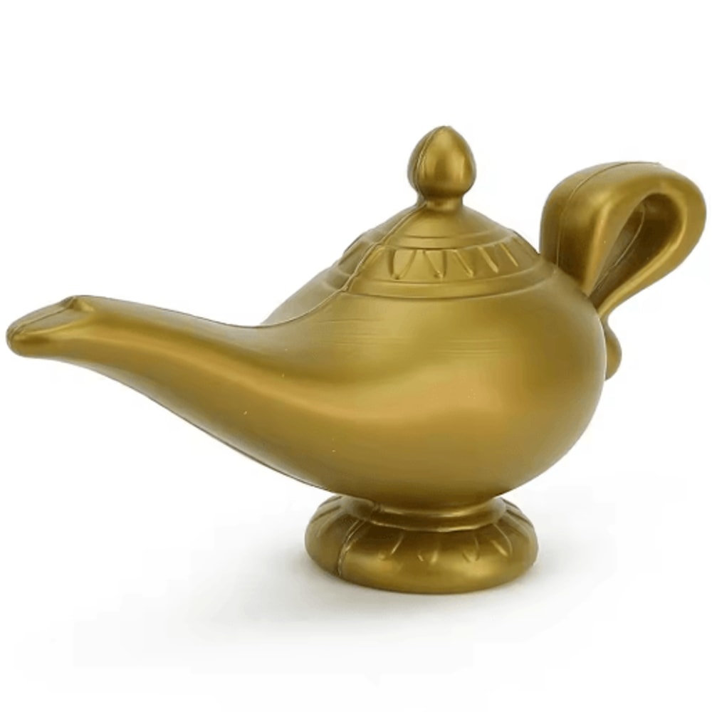 Aladdin Magic Lamp Vintage Genie Lamp Prop For Cosplay Halloween Party Decor 1