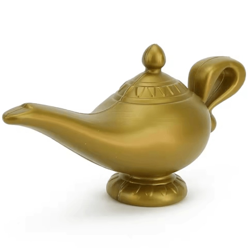 Aladdin Magic Lamp Vintage Genie Lamp Prop For Cosplay Halloween Party Decor 1