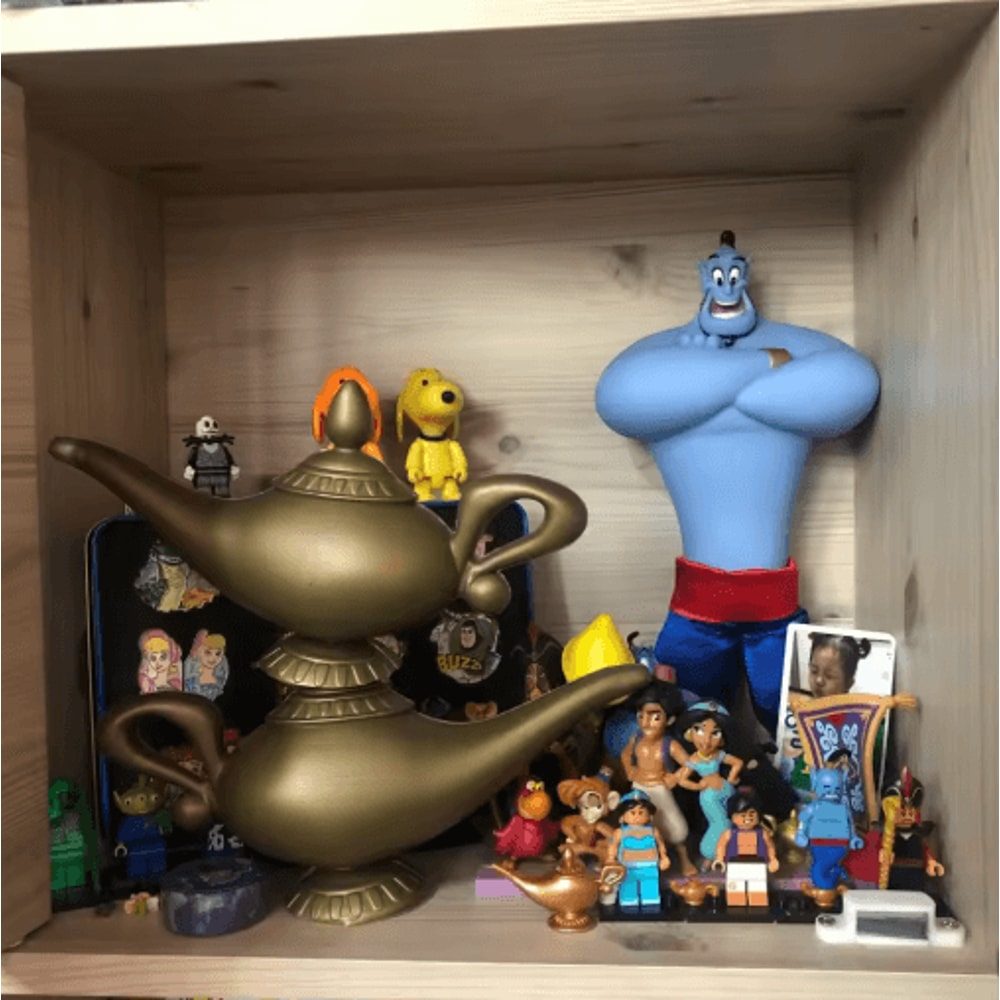 Aladdin Magic Lamp Vintage Genie Lamp Prop For Cosplay Halloween Party Decor 6