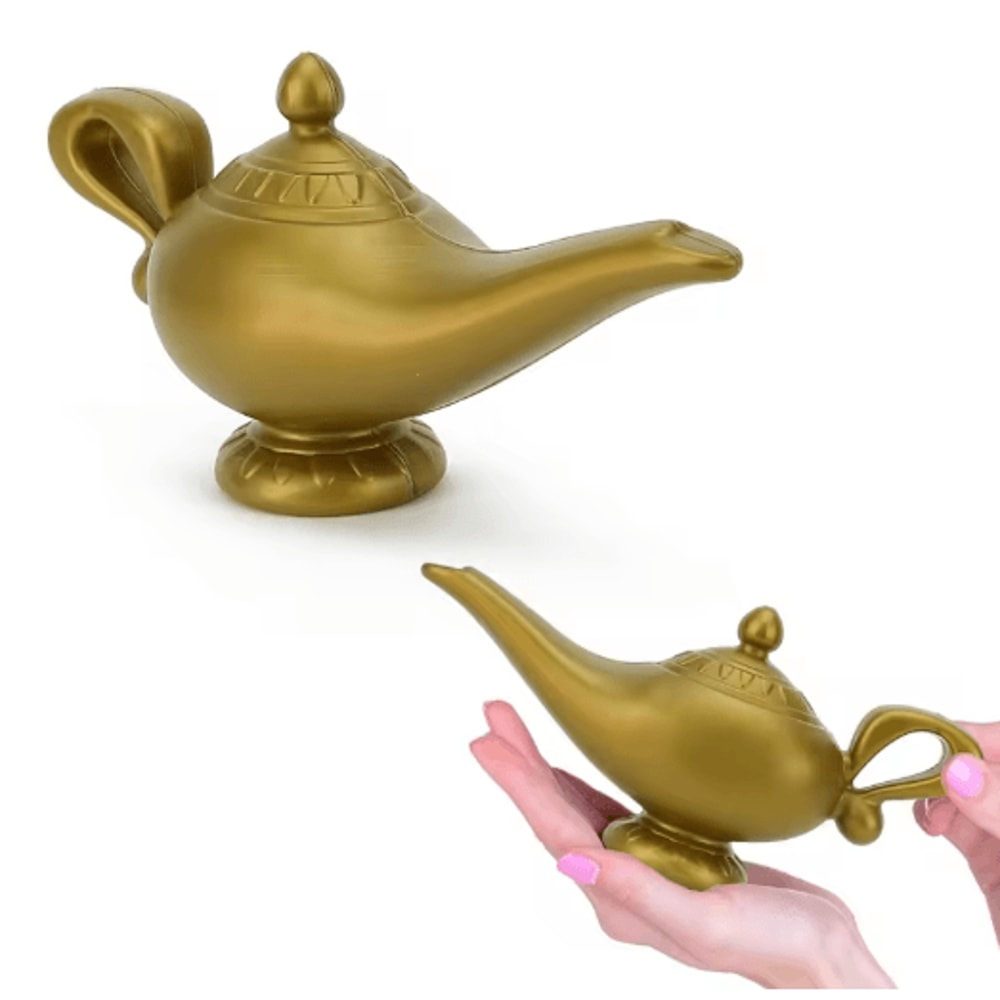 Aladdin Magic Lamp Vintage Genie Lamp Prop For Cosplay Halloween Party Decor 0