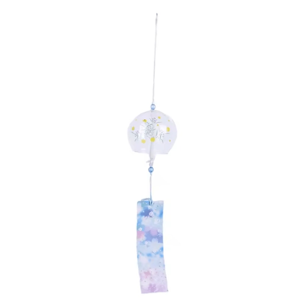 Japanese Sakura Glass Wind Chime Cherry Blossom Hanging Bell For Zen Home Decor 4