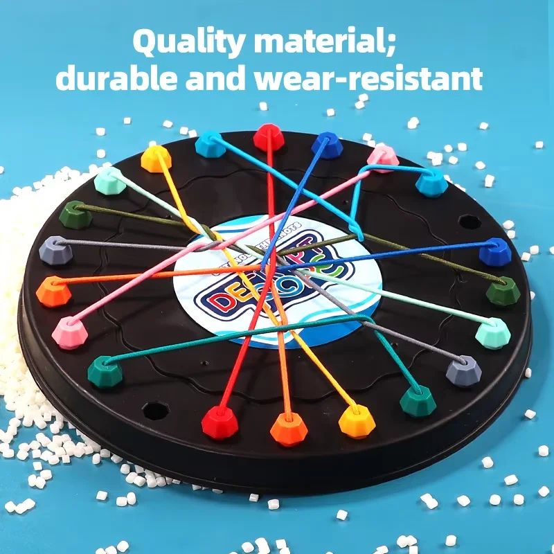 Childrens Puzzle Rope Challenge Board Game Interactive Logic Thinking Game For Kids 3
