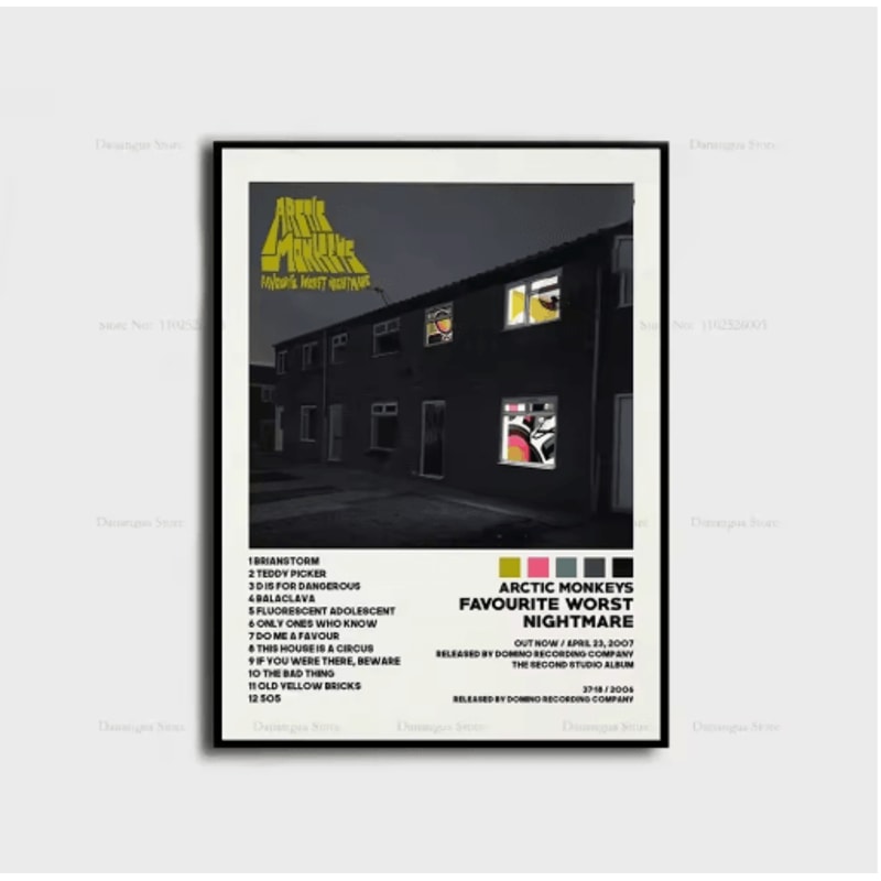 Arctic Monkeys Album Cover Poster Indie Rock Canvas Wall Art For Music Lovers 12