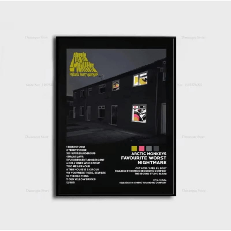 Arctic Monkeys Album Cover Poster Indie Rock Canvas Wall Art For Music Lovers 13
