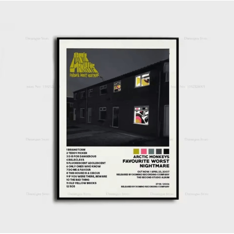 Arctic Monkeys Album Cover Poster Indie Rock Canvas Wall Art For Music Lovers 15