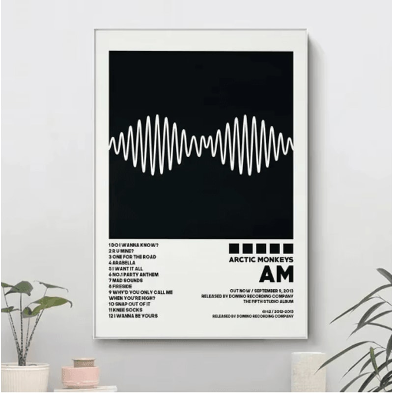 Arctic Monkeys Album Cover Poster Indie Rock Canvas Wall Art For Music Lovers 17