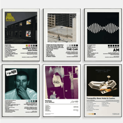 arctic monkeys album cover poster indie rock canvas wall art for music lovers