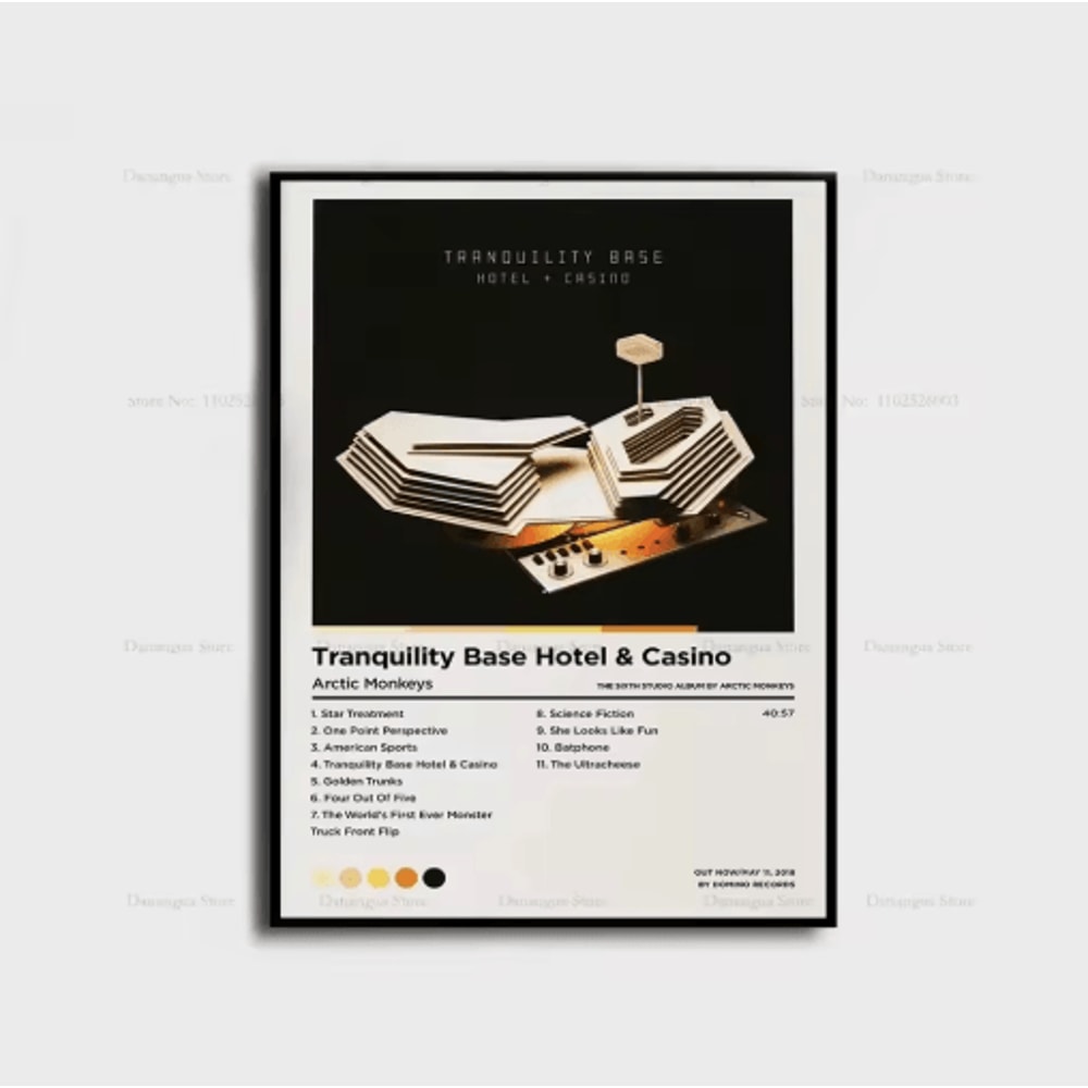 Arctic Monkeys Album Cover Poster Indie Rock Canvas Wall Art For Music Lovers 2