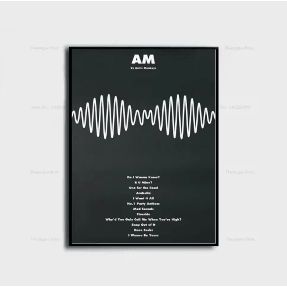 Arctic Monkeys Album Cover Poster Indie Rock Canvas Wall Art For Music Lovers 6