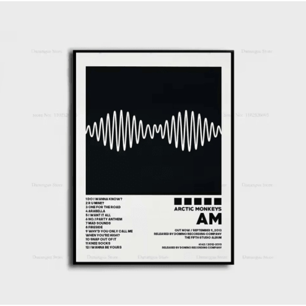 Arctic Monkeys Album Cover Poster Indie Rock Canvas Wall Art For Music Lovers 8