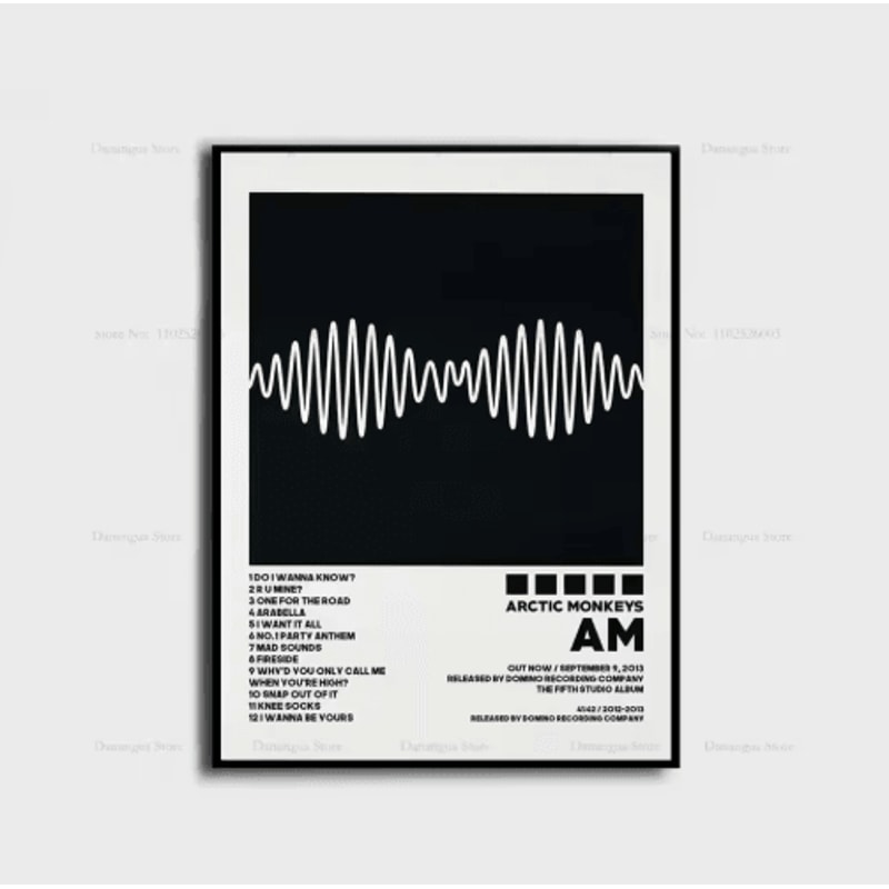 Arctic Monkeys Album Cover Poster Indie Rock Canvas Wall Art For Music Lovers 8