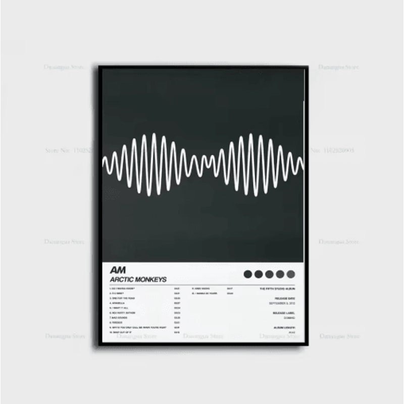 Arctic Monkeys Album Cover Poster Indie Rock Canvas Wall Art For Music Lovers 9
