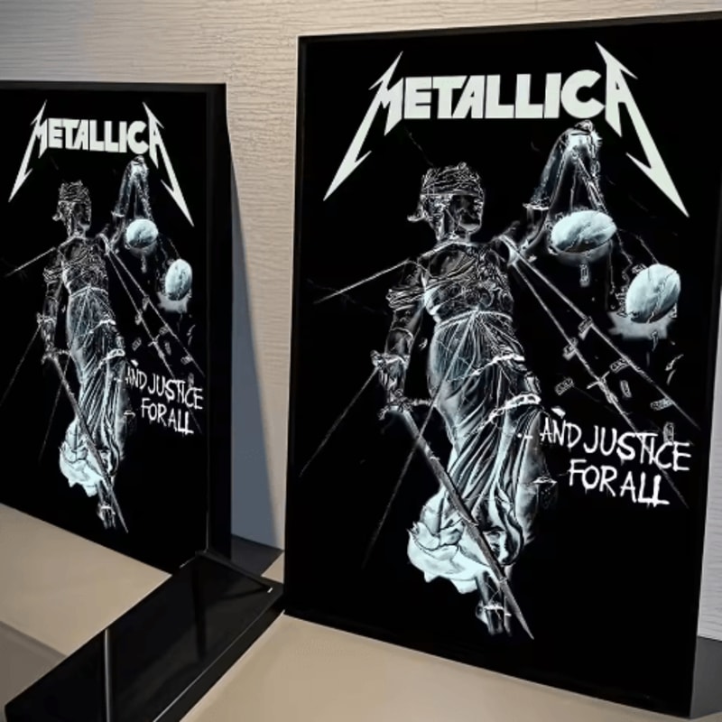 Metallica Wall Poster Classic Rock Band Wall Art For Music Room Bar Decor 5