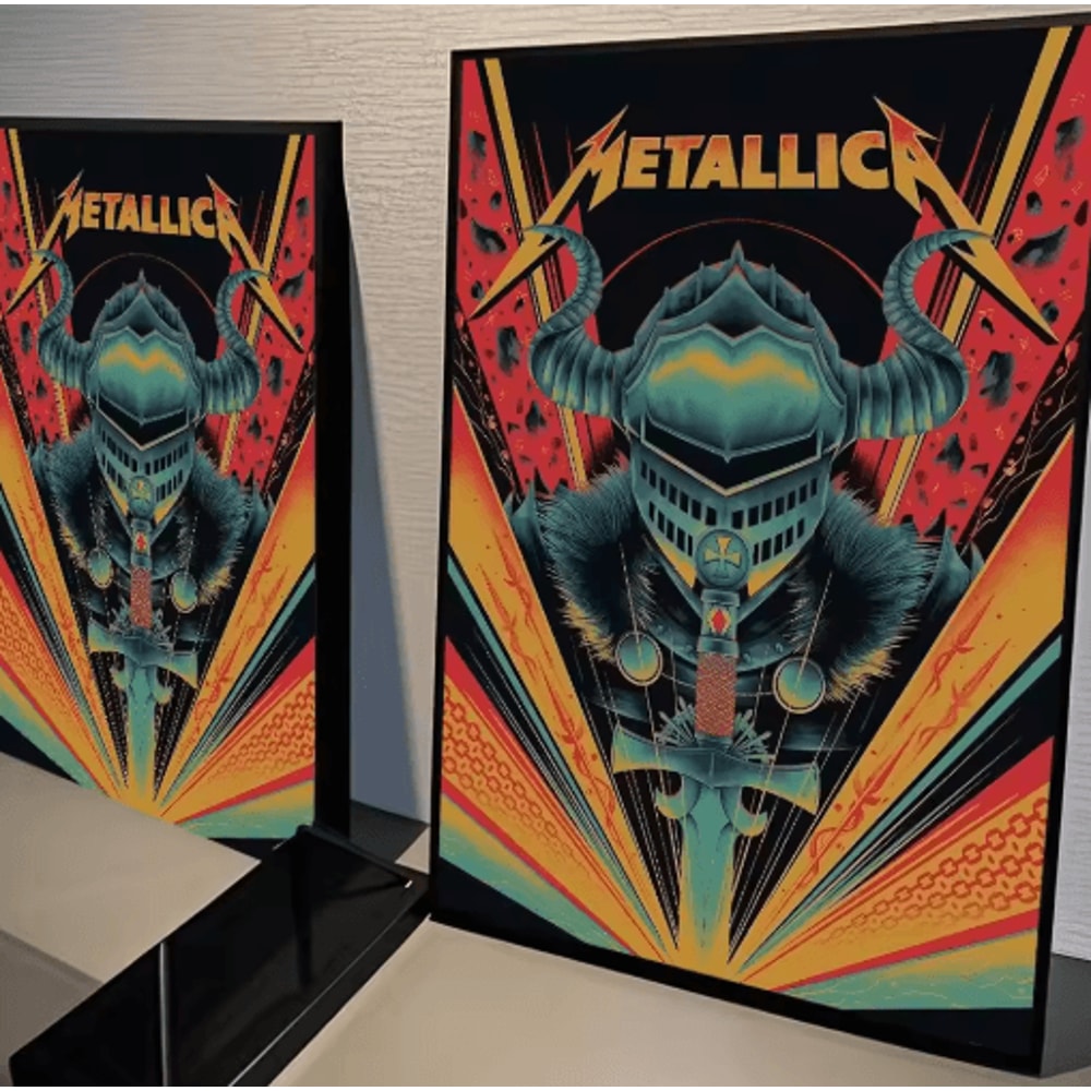 Metallica Wall Poster Classic Rock Band Wall Art For Music Room Bar Decor 8
