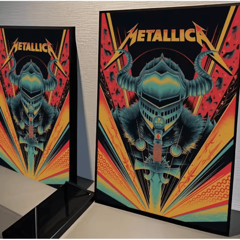 Metallica Wall Poster Classic Rock Band Wall Art For Music Room Bar Decor 8