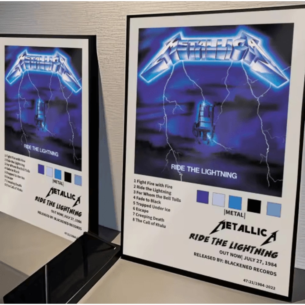 Metallica Wall Poster Classic Rock Band Wall Art For Music Room Bar Decor 9