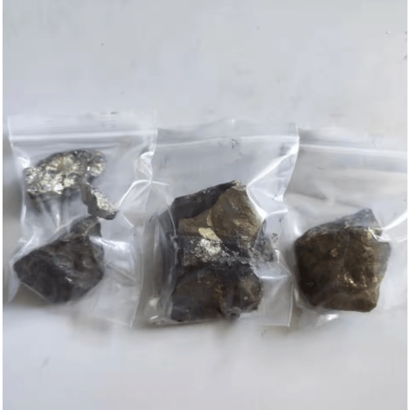 Chalcopyrite Crystal Ore Natural Gold Silver Copper Mineral Specimen For Study Display 2
