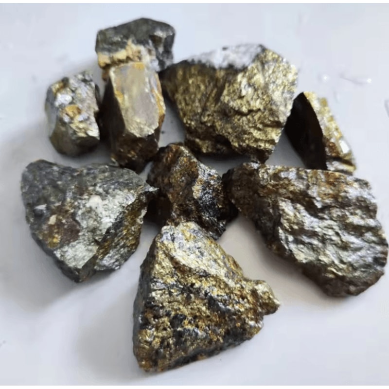 Chalcopyrite Crystal Ore Natural Gold Silver Copper Mineral Specimen For Study Display 3