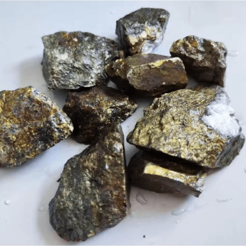 Chalcopyrite Crystal Ore Natural Gold Silver Copper Mineral Specimen For Study Display 4