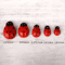 Wooden Ladybug Decor Large Miniature Fairy Garden Ornament For DIY Crafts 8