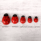 Wooden Ladybug Decor Large Miniature Fairy Garden Ornament For DIY Crafts 8