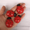 Wooden Ladybug Decor Large Miniature Fairy Garden Ornament For DIY Crafts 0