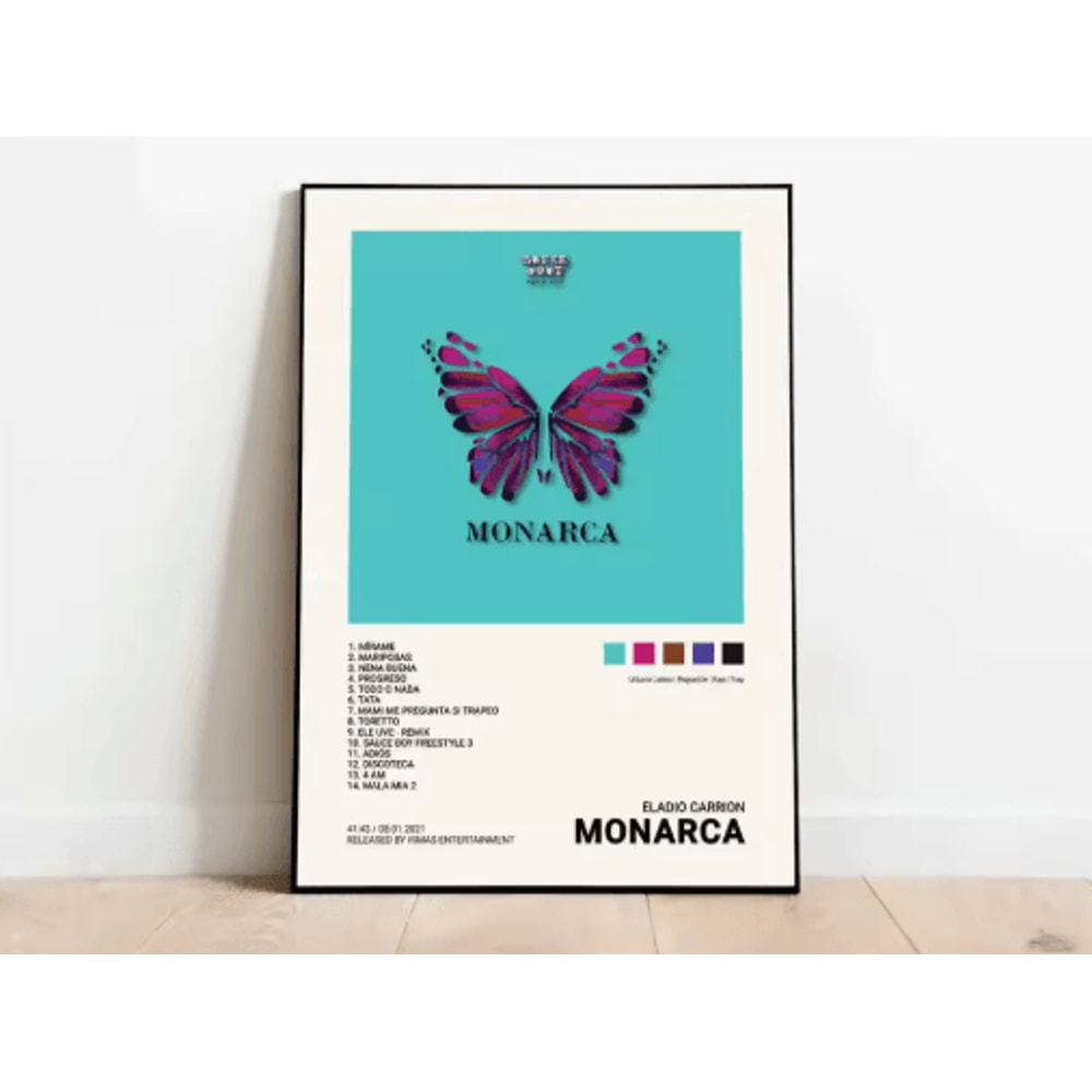 Latin Rapper Wall Art Quevedo Urban Music Album Canvas Poster Decor 1