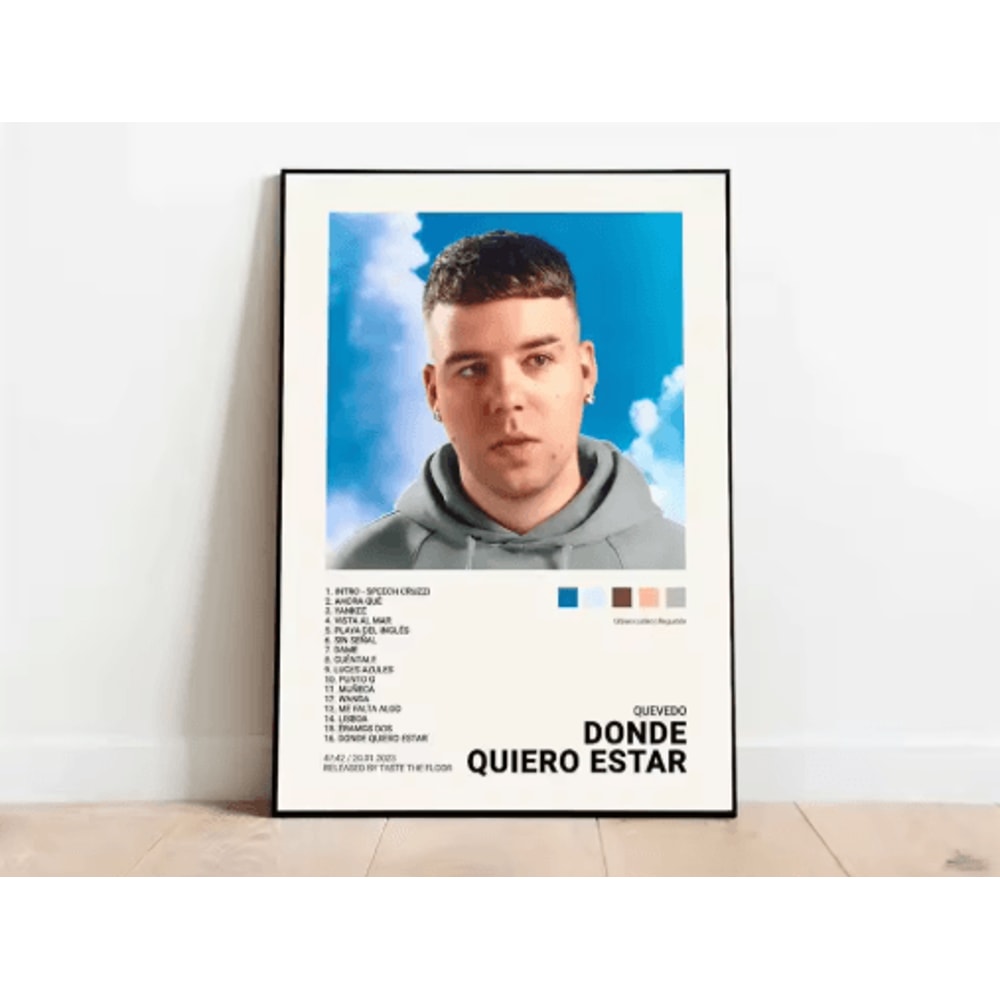 Latin Rapper Wall Art Quevedo Urban Music Album Canvas Poster Decor 12