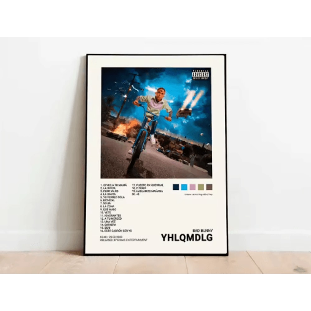 Latin Rapper Wall Art Quevedo Urban Music Album Canvas Poster Decor 16