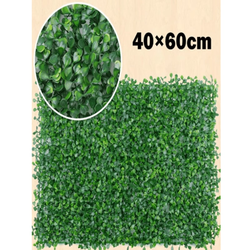 Artificial Plant Wall Panels 40x60cm Greenery Hedge For Vertical Garden Home Decor 2