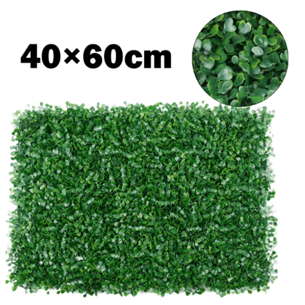 Artificial Plant Wall Panels 40x60cm Greenery Hedge For Vertical Garden Home Decor 0