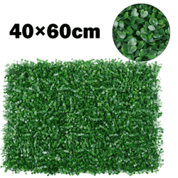 artificial plant wall panels – 40x60cm greenery hedge for vertical garden & home decor