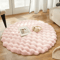 Round Fluffy Faux Rabbit Fur Rug Bubble Velvet Soft Plush Carpet For Cozy Home Decor 7