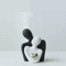 Romantic Couple Embrace Statue Elegant Love Figurine For Bedroom Home Decor 3