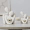 Romantic Couple Embrace Statue Elegant Love Figurine For Bedroom Home Decor 6