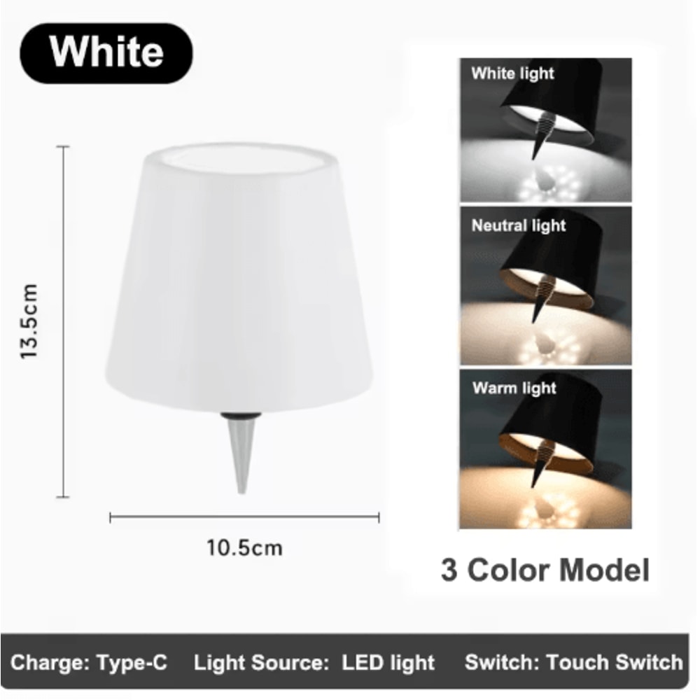 Wireless LED Wine Bottle Lamp Rechargeable Touch Control Table Light For Outdoor Dining Ambiance 2