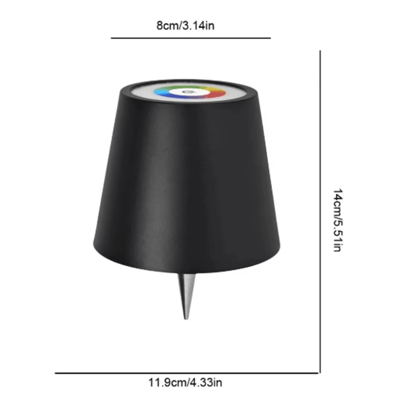 Wireless LED Wine Bottle Lamp Rechargeable Touch Control Table Light For Outdoor Dining Ambiance 9