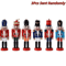 Mini Nutcracker Soldier Figurines Set Christmas Desktop Ornaments Holiday Decor 1
